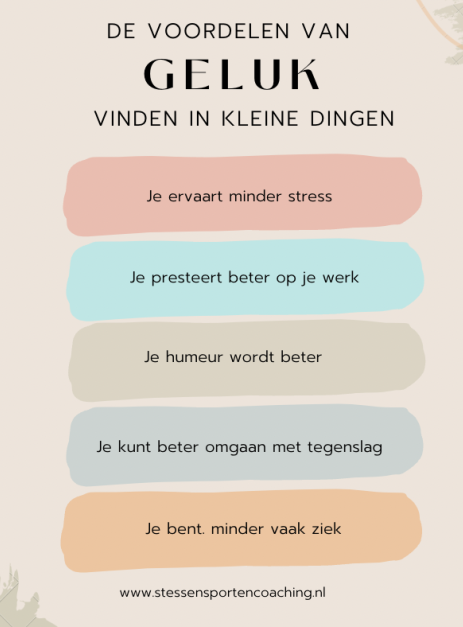 De voordelen van geluksmomentjes