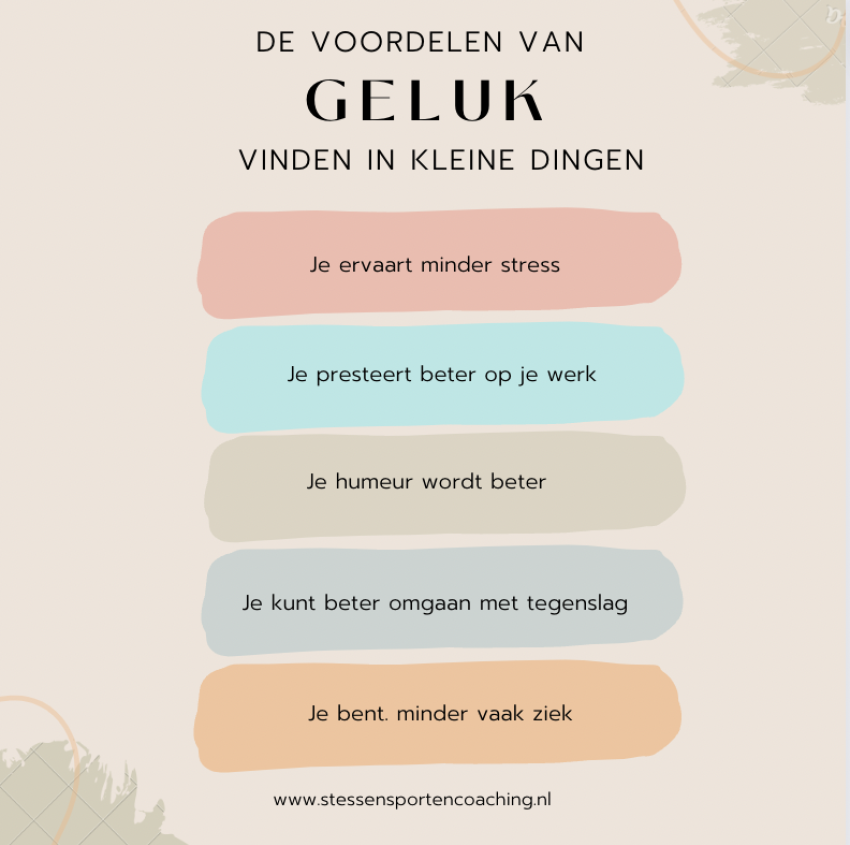 De voordelen van geluksmomentjes